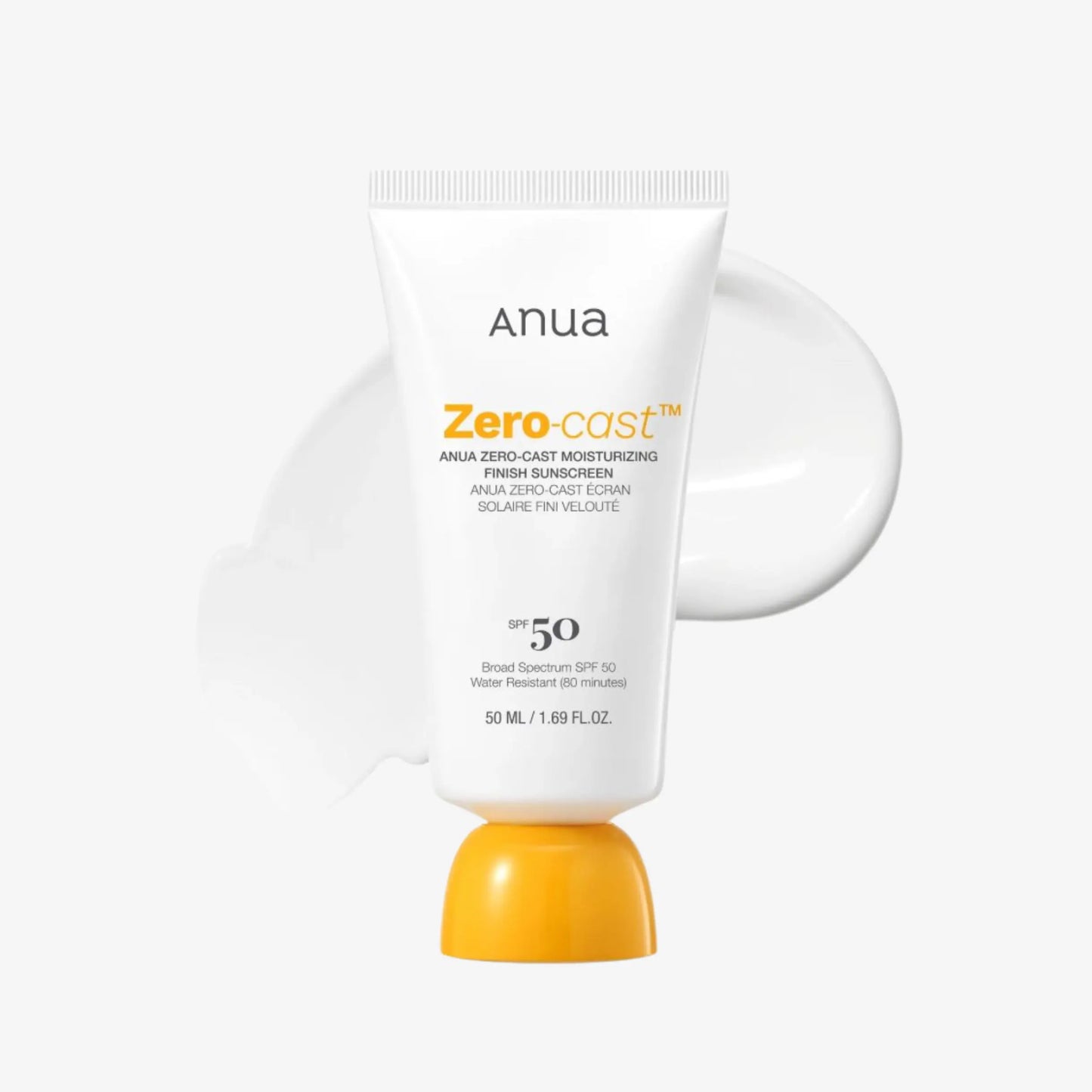 ANUA - Zero-cast Moisturizing Finish Sunscreen - 50ml