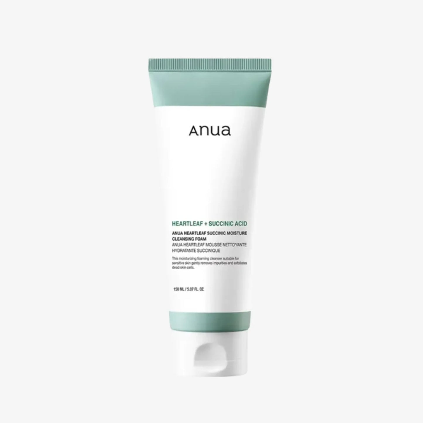ANUA - Heartleaf Succinic Moisture Cleansing Foam.
