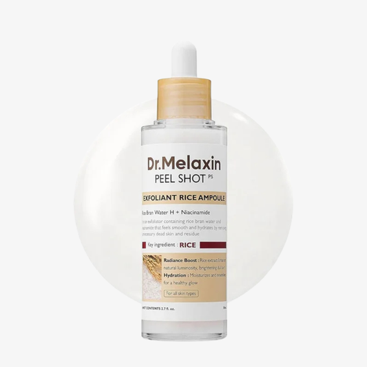 Dr.Melaxin – Peel Shot Exfoliating White Rice Ampoule – Sérum exfoliant – 80ml
