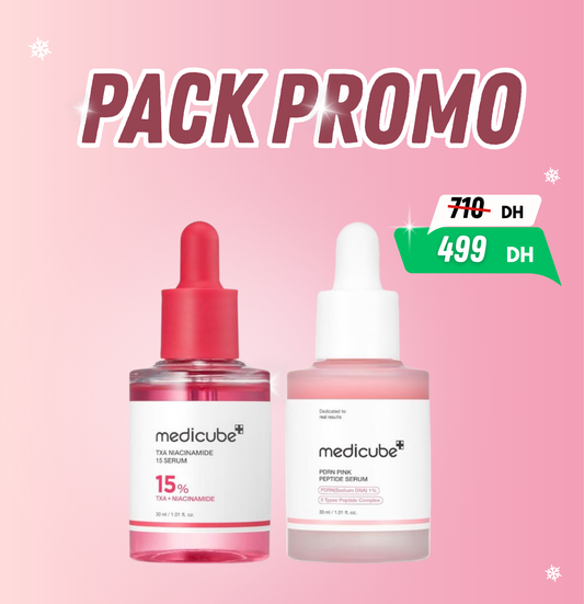 Medicube – Glass Skin Duo – Sérums Visage Éclat & Hydratation – Exclusive Kit – 30ml