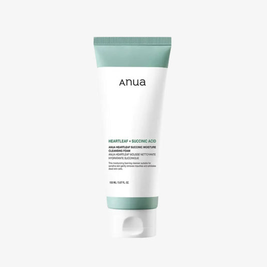 ANUA - Heartleaf Succinic Moisture Cleansing Foam.